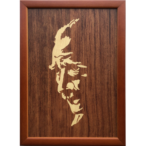 Ahşap Kakma Atatürk Portresi (Gül 03)
