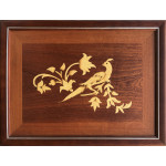 Marquetry Dalda Kuş Pano Maun